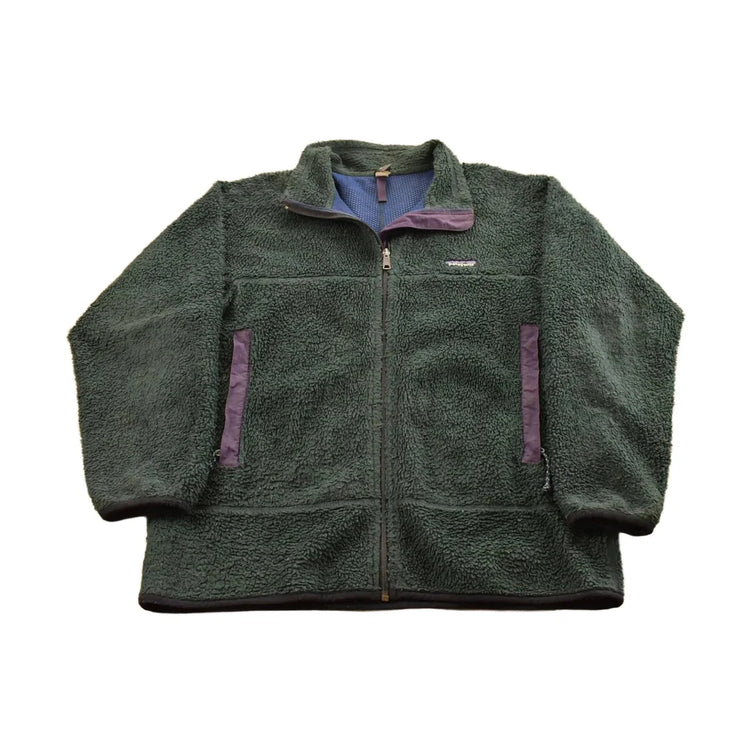 Vintage 1990s Patagonia Deep Pile Fleece Jacket Men's Large from propervintagecanada