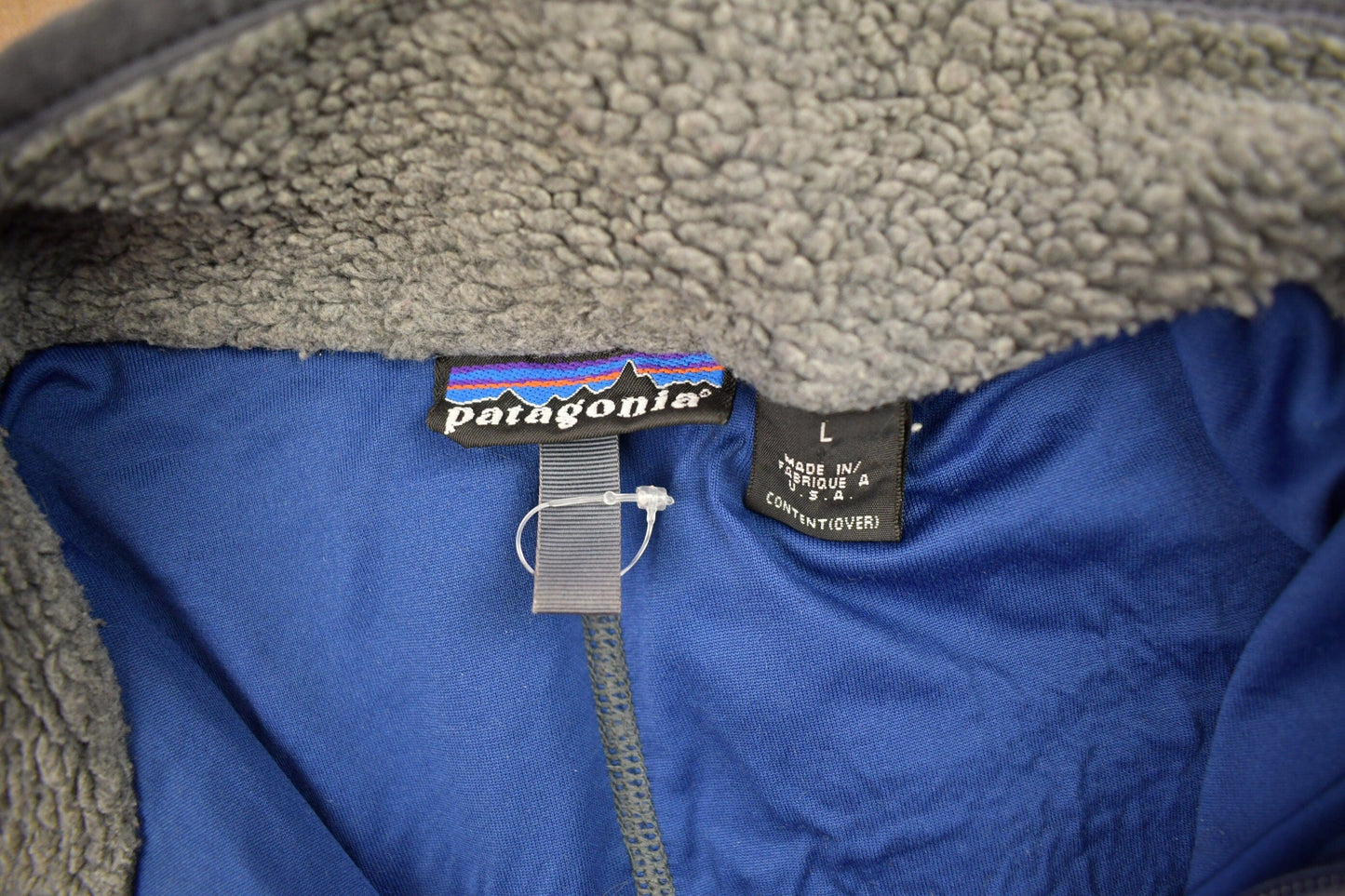 Vintage 1990s Patagonia Deep Pile Fleece Zip Up Sweater Men's Large