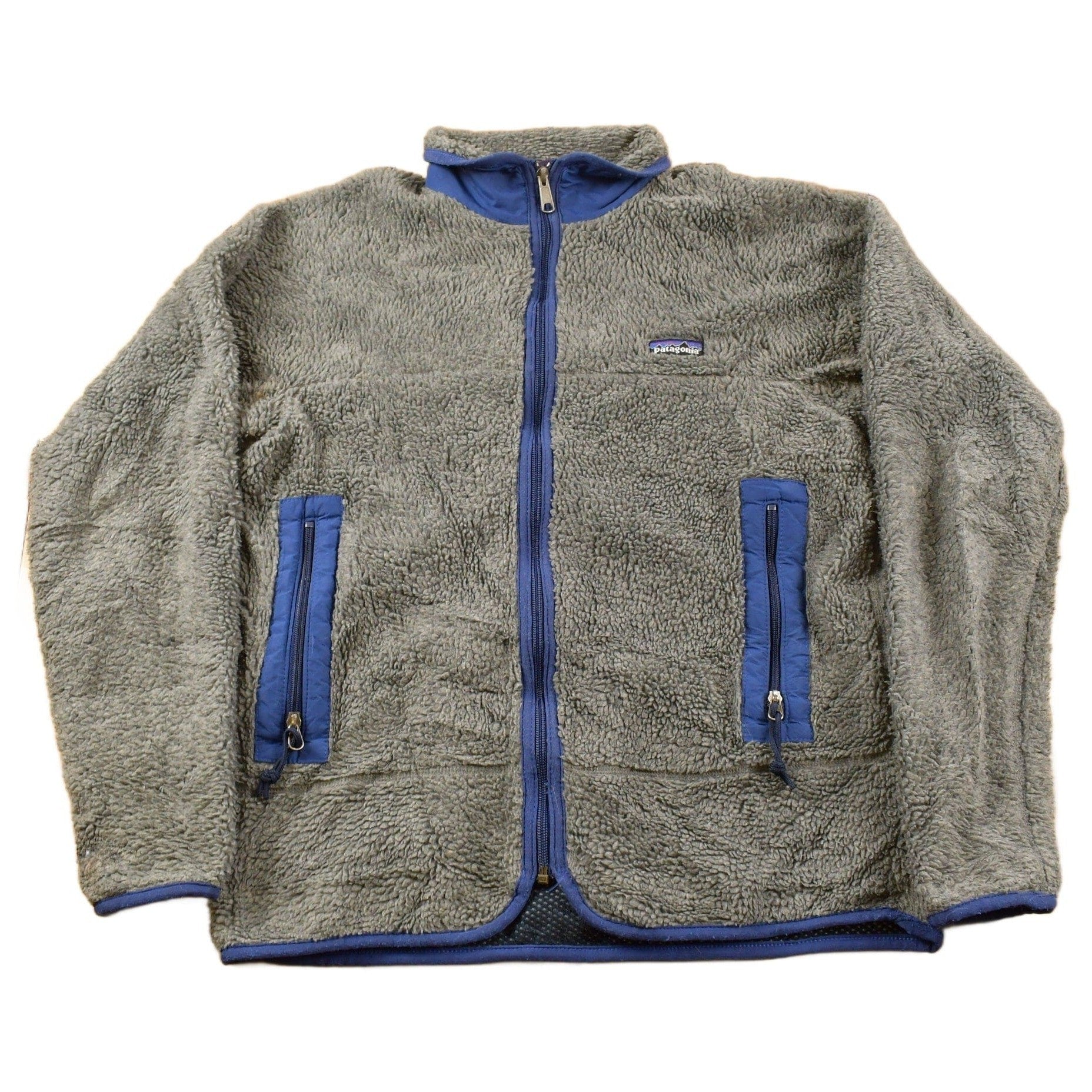Vintage 1990s Patagonia Deep Pile Fleece Zip Up Sweater Men's Medium from propervintagecanada