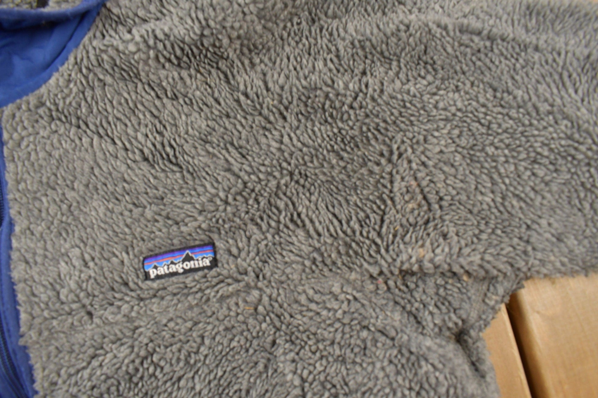 Vintage 1990s Patagonia Deep Pile Fleece Zip Up Sweater Men's Medium from propervintagecanada