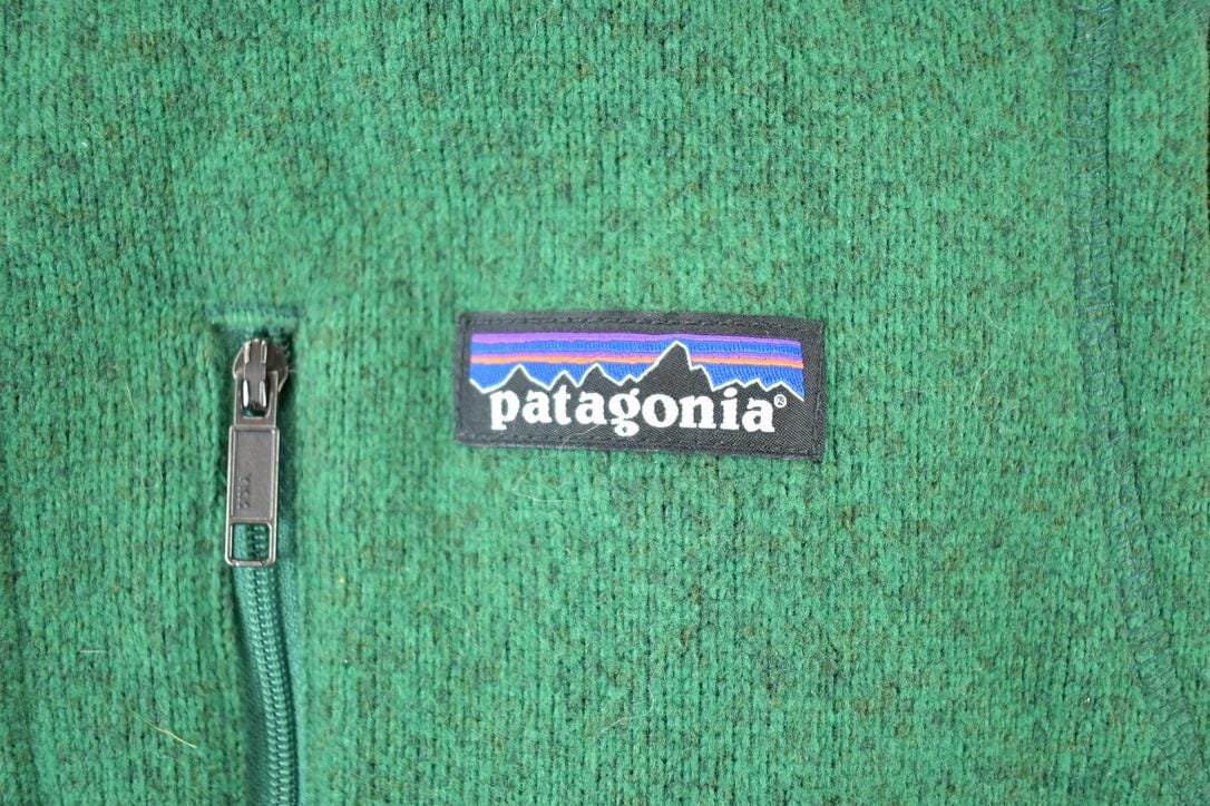 Vintage 1990s Patagonia Fleece Outdoorsman Sweater Vest Men's Small from propervintagecanada