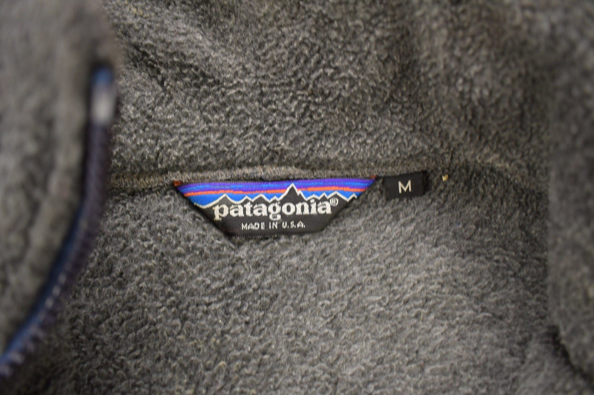 Vintage 1990s Patagonia Full Zip Fleece Sweater Men's Medium from propervintagecanada