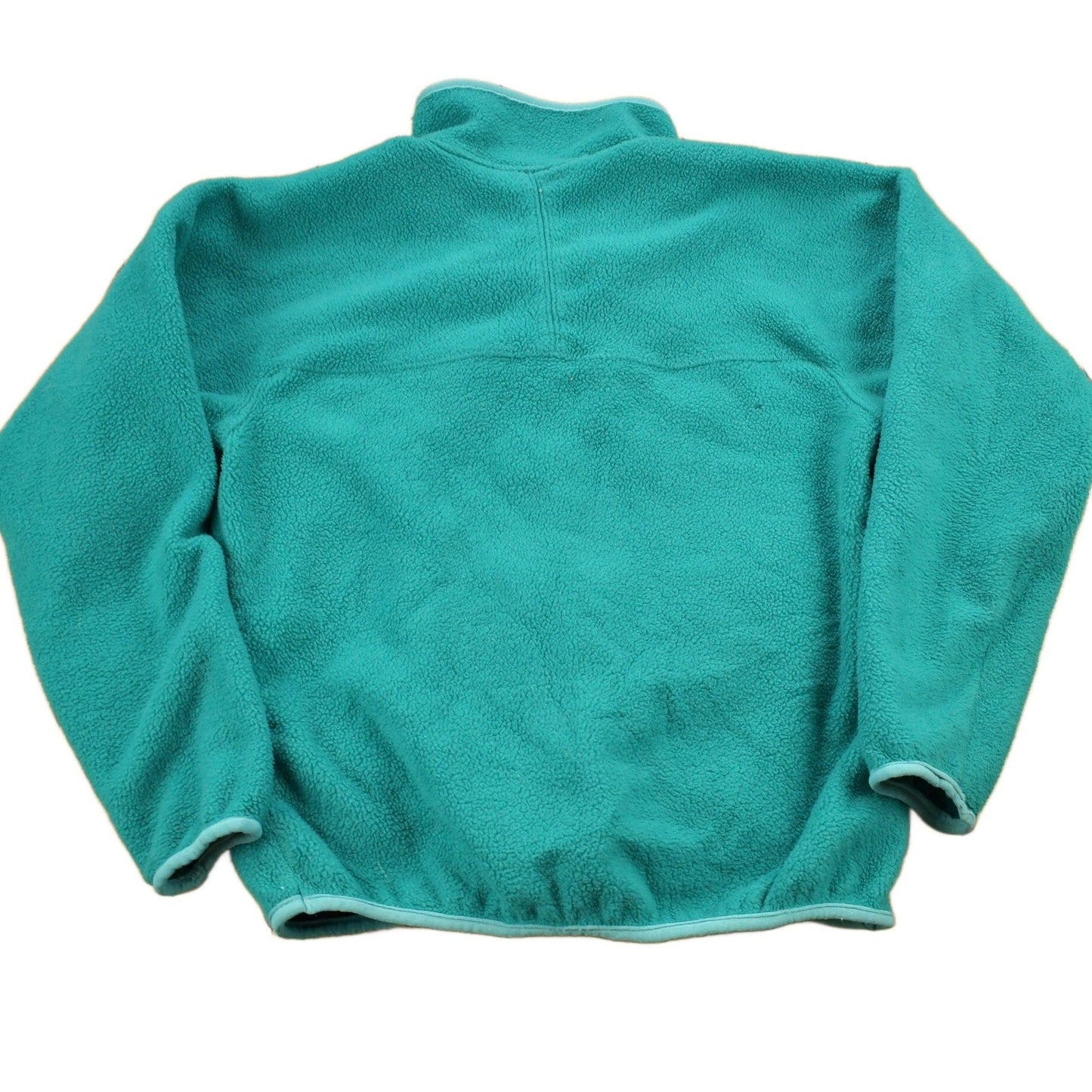 Vintage 1990s Patagonia Full Zip Turquoise Fleece Sweater Men's Medium from propervintagecanada