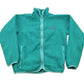 Vintage 1990s Patagonia Full Zip Turquoise Fleece Sweater Men's Medium from propervintagecanada