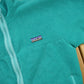 Vintage 1990s Patagonia Full Zip Turquoise Fleece Sweater Men's Medium from propervintagecanada