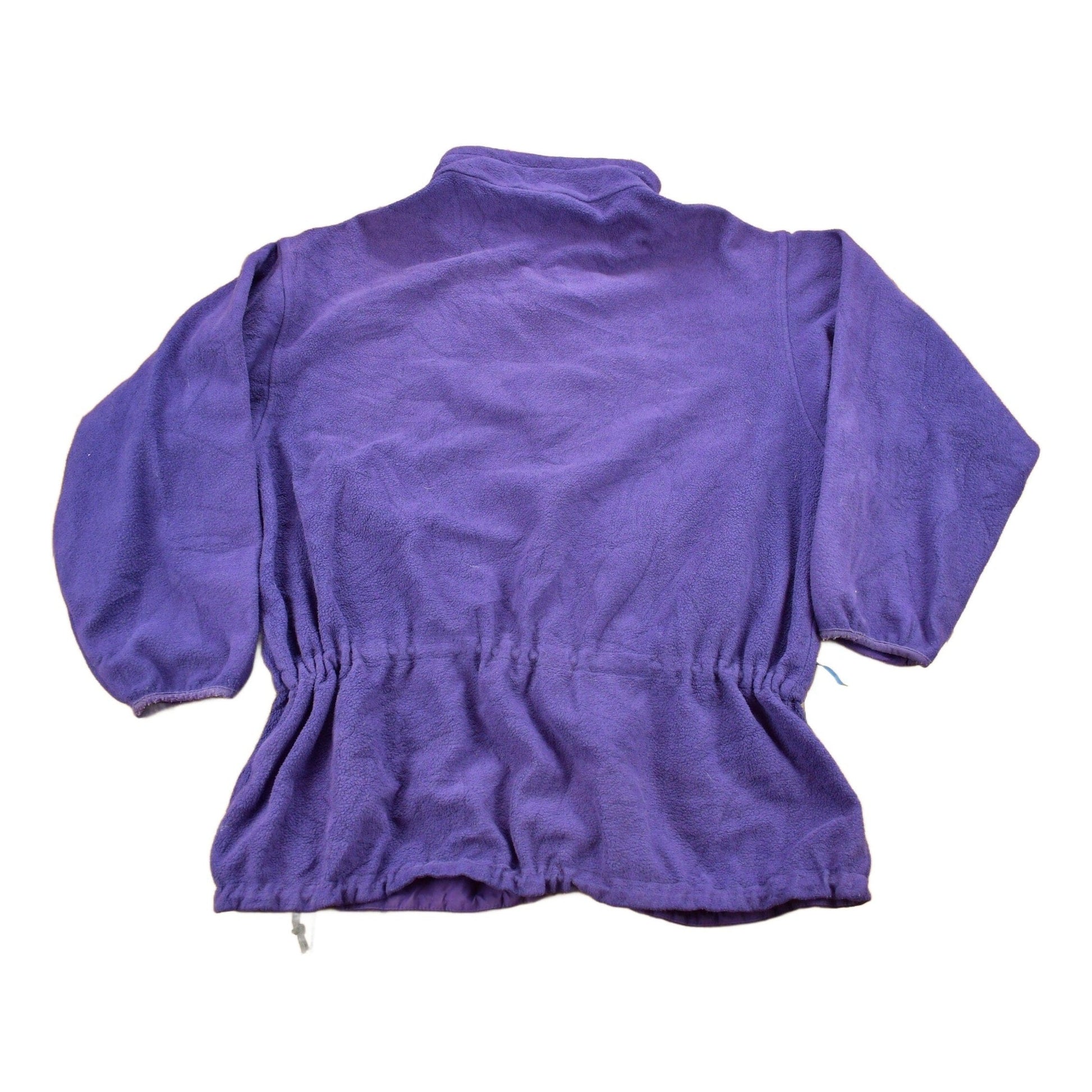 Vintage 1990s Patagonia Purple Half Zip Cinched Sweatshirt Men's Large from propervintagecanada