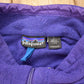 Vintage 1990s Patagonia Purple Half Zip Cinched Sweatshirt Men's Large from propervintagecanada