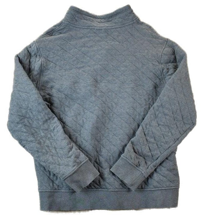 Vintage 1990s Patagonia Quilted Classic Mock Neck Quarter Button Sweatshirt Men's Large from propervintagecanada