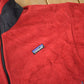 Vintage 1990s Patagonia Red Fleece Zip Up Sweater Men's Large from propervintagecanada