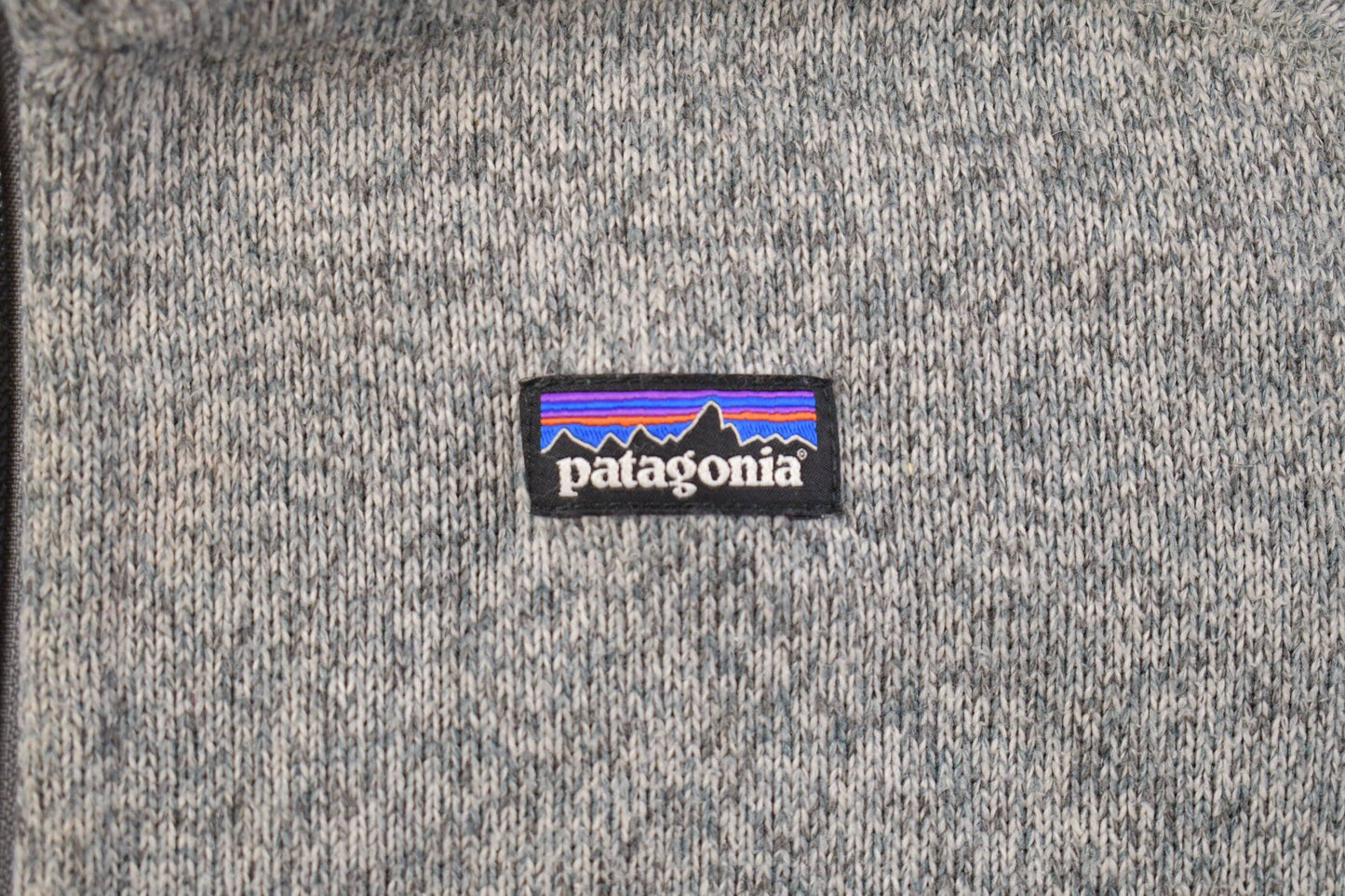 Vintage 1990s Patagonia Salt and Pepper Zip Up Fleece Sweater Youth M from propervintagecanada