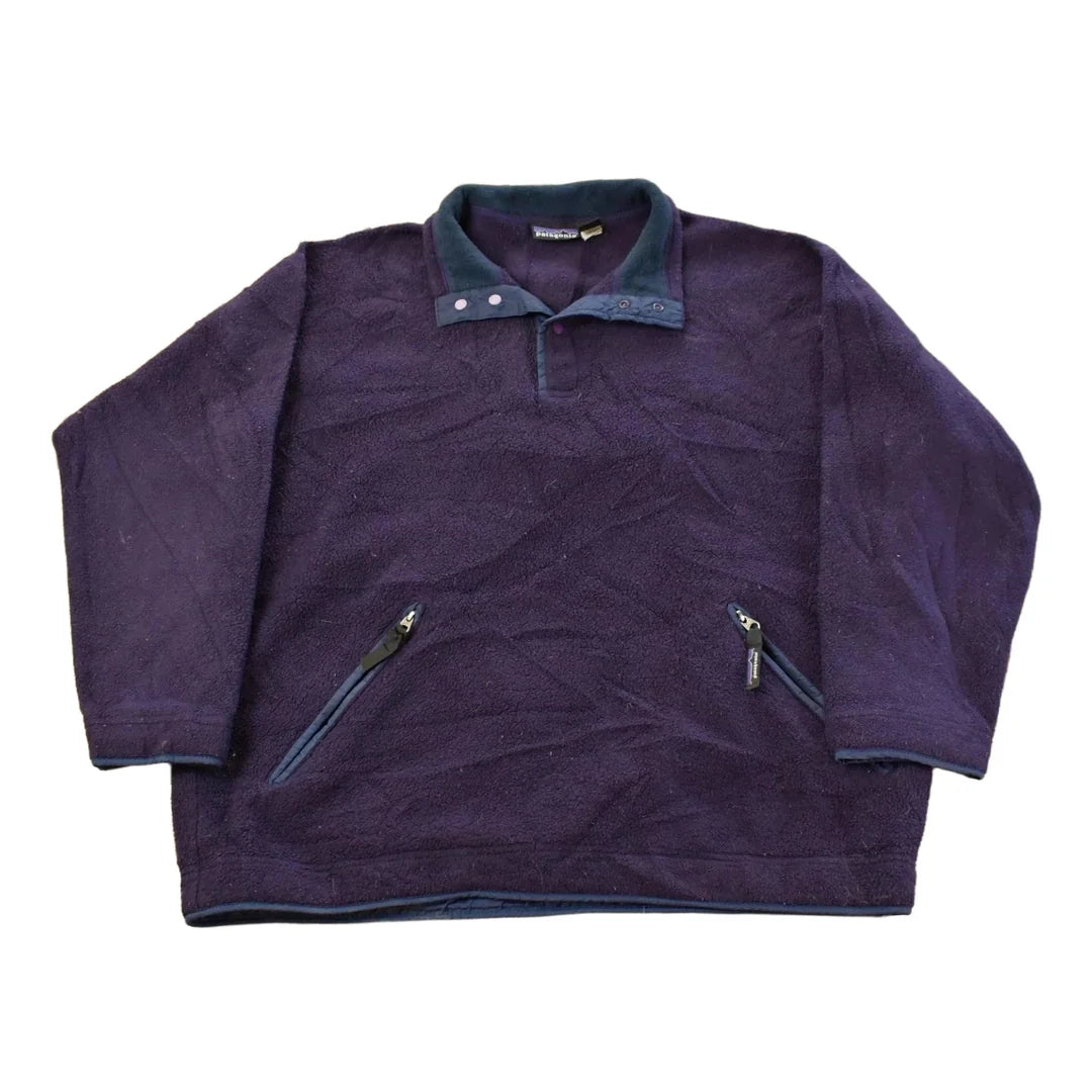 Vintage 1990s Patagonia Snap T Fleece Sweater Men's L from propervintagecanada