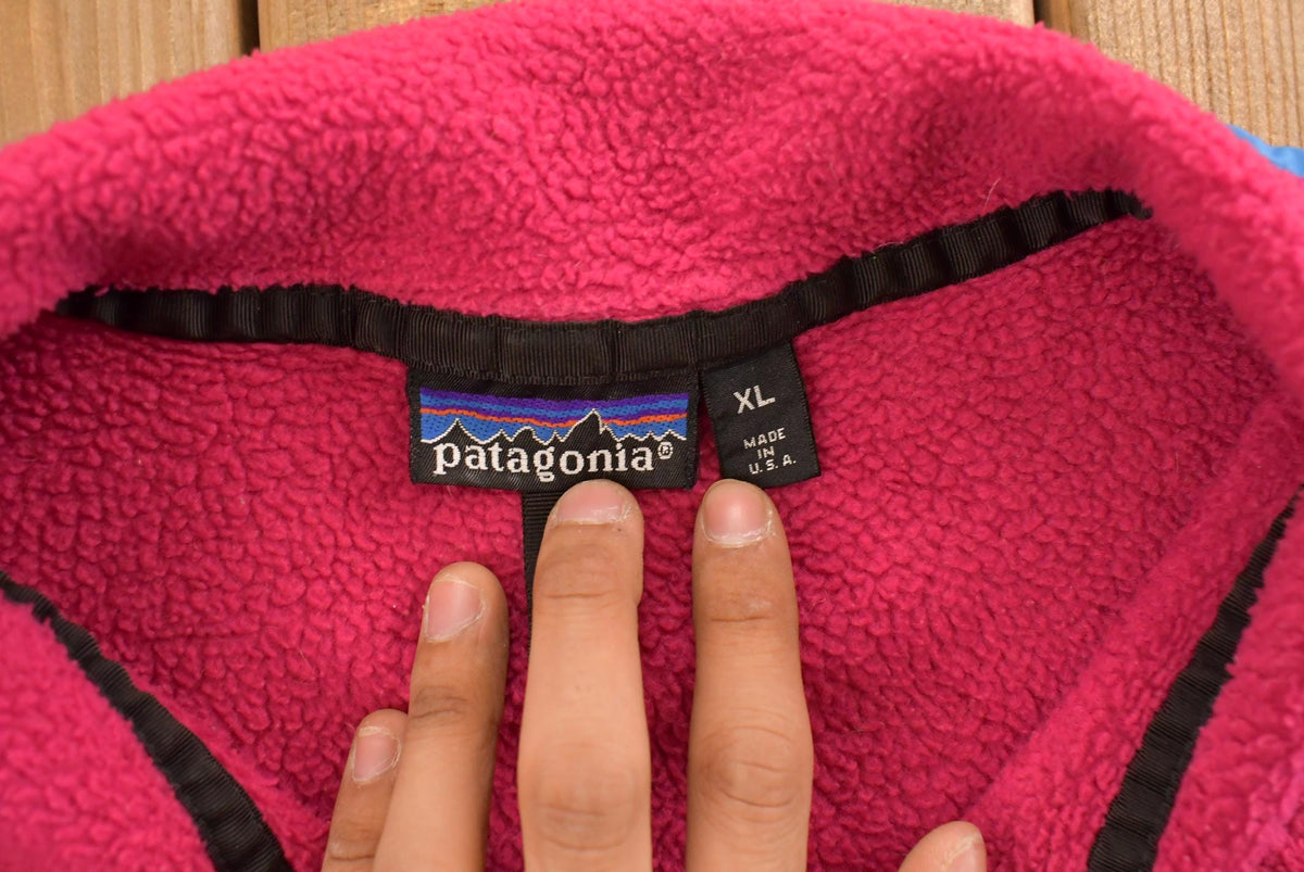 Vintage 1990s Patagonia Snap-T Fleece Sweater Women's XL from propervintagecanada