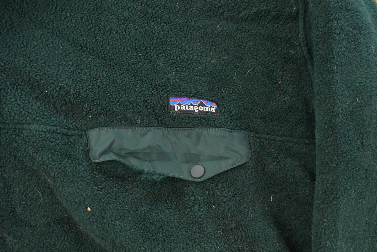 Vintage 1990s Patagonia Synchilla Snap T Fleece Sweater Men's 2XL from propervintagecanada