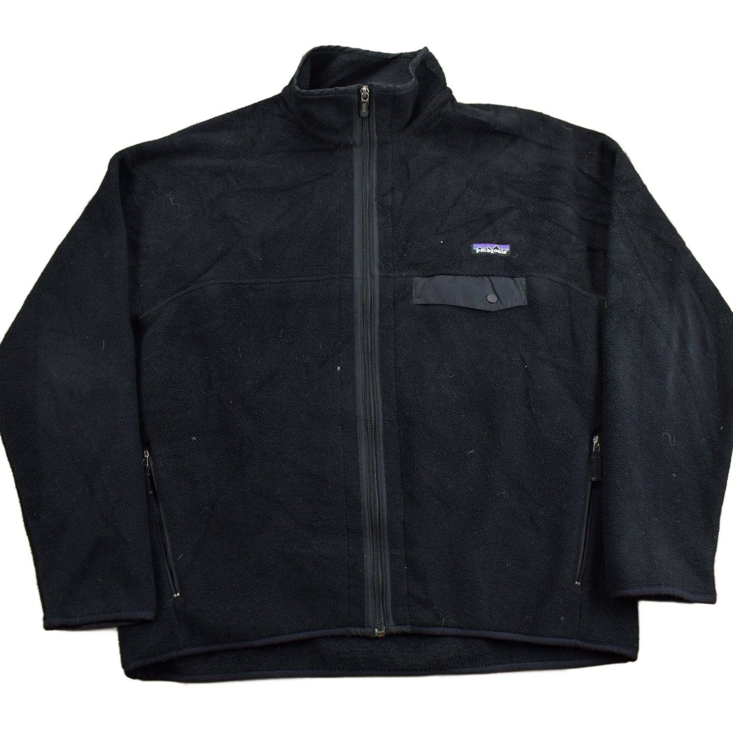 Vintage 1990s Patagonia Synchilla Zip Up Fleece Sweater Men's Large from propervintagecanada