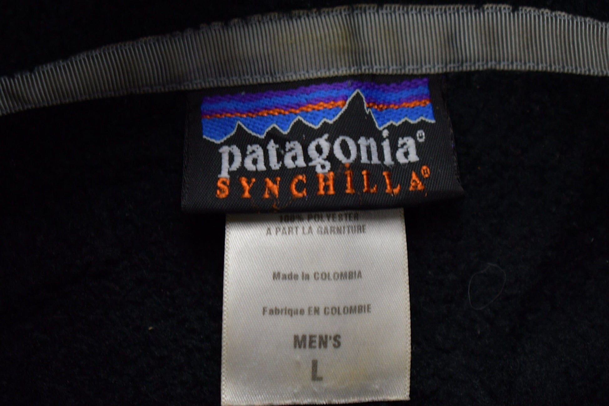 Vintage 1990s Patagonia Synchilla Zip Up Fleece Sweater Men's Large from propervintagecanada