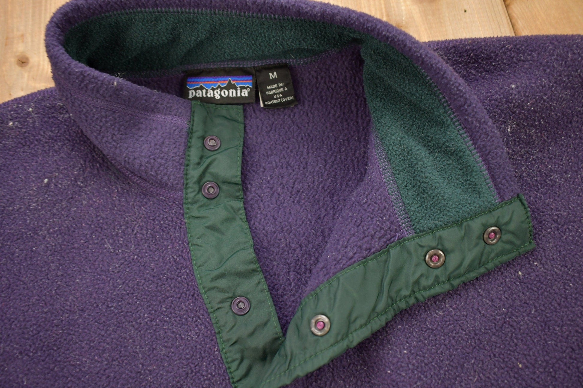 Vintage 1990s Patagonia T Snap Fleece Sweater & Matching Pants Men's Medium from propervintagecanada