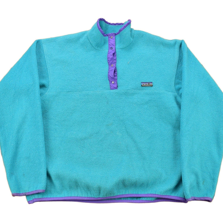 Vintage 1990s Patagonia T-Snap Fleece Sweater Youth L from propervintagecanada