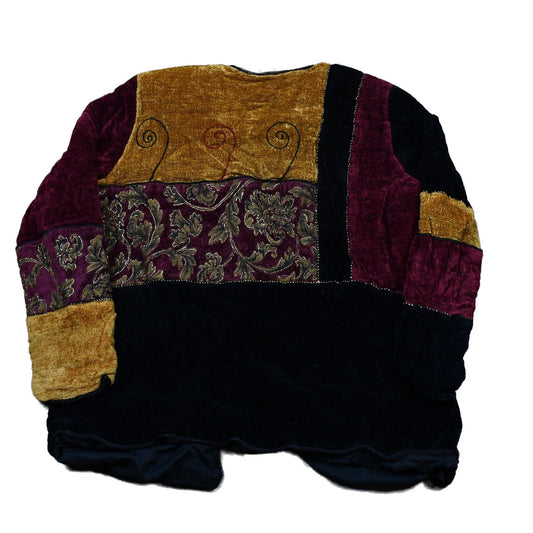 Vintage 1990s Patchwork Button Up Jacket Women's M from propervintagecanada