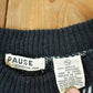 Vintage 1990s Pause Knit Abstract Pattern Crewneck Sweater Men's Large from propervintagecanada