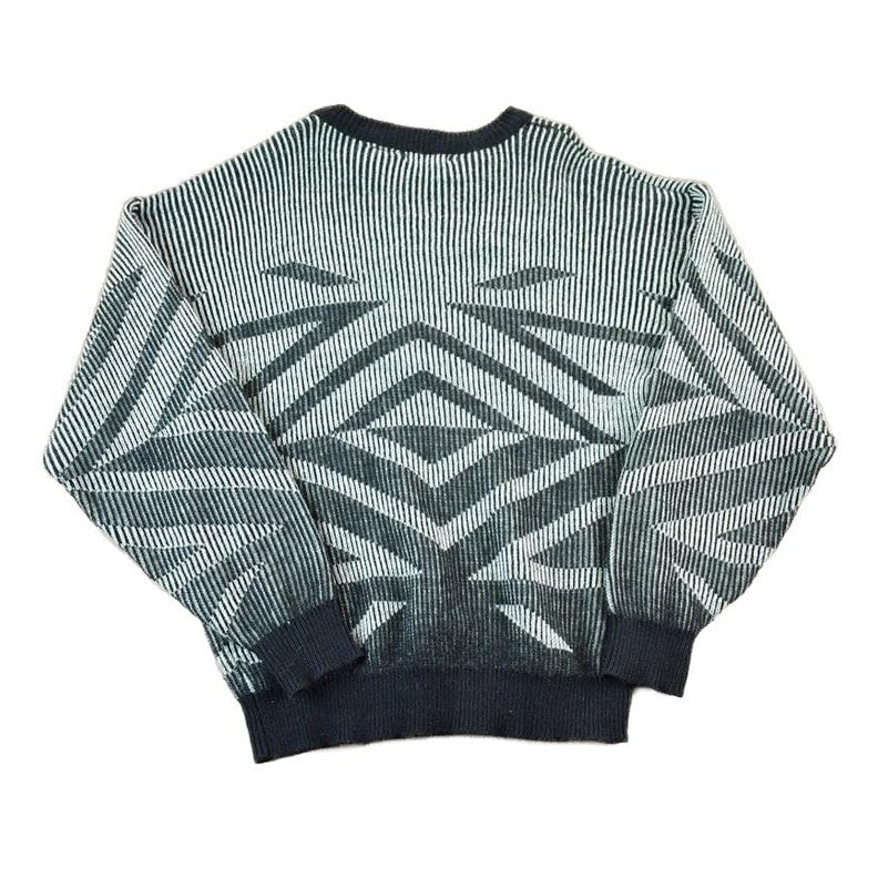 Vintage 1990s Pause Knit Abstract Pattern Crewneck Sweater Men's Large from propervintagecanada