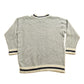 Vintage 1990s Peach Tree Neutral Striped Knit Sweater Men's Large from propervintagecanada