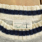 Vintage 1990s Peach Tree Neutral Striped Knit Sweater Men's Large from propervintagecanada