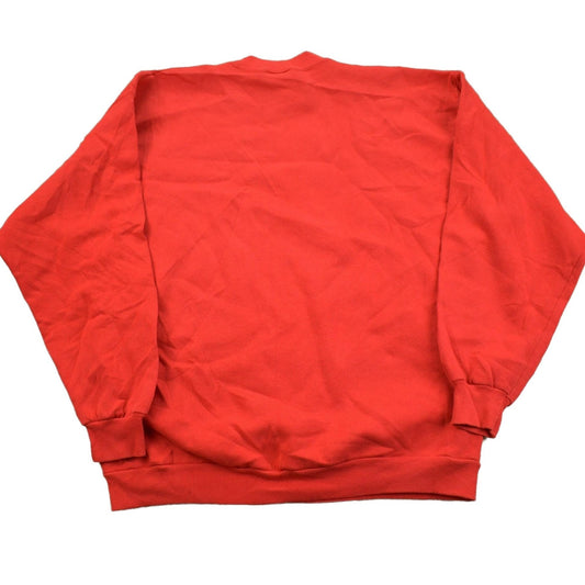 Vintage 1990s Peacock Red Crewneck Sweatshirt Men's XL from propervintagecanada
