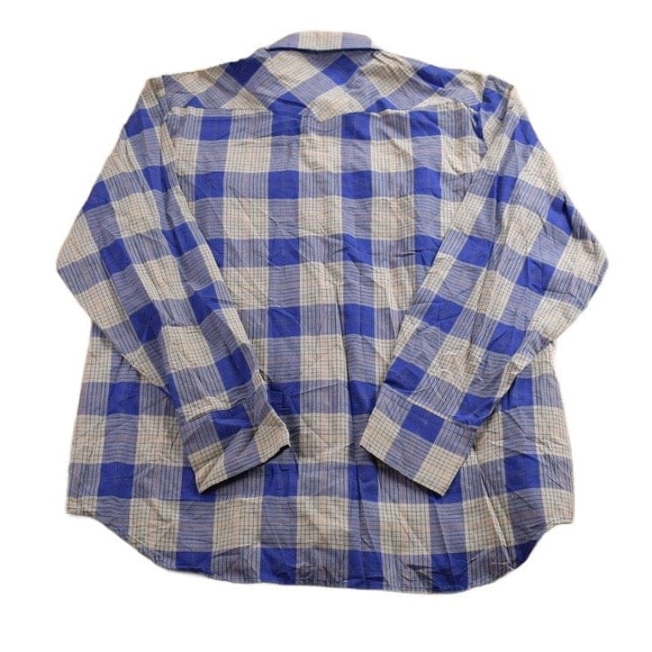 Vintage 1990s Pearl Snap Plaid Flannel Button Up Shirt Men's XL from propervintagecanada