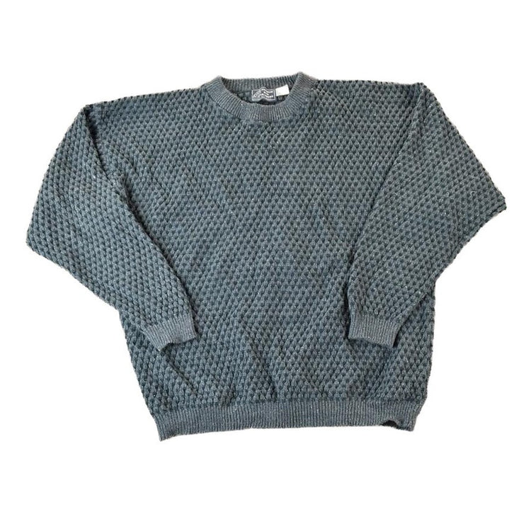 Vintage 1990s Peconic Bay Traders Knit Abstract Pattern Crewneck Sweater Men's XL from propervintagecanada