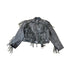 Vintage 1990s Pelle Cuir Leather Fringed Jacket Men&
