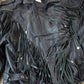 Vintage 1990s Pelle Cuir Leather Fringed Jacket Men's Large from propervintagecanada