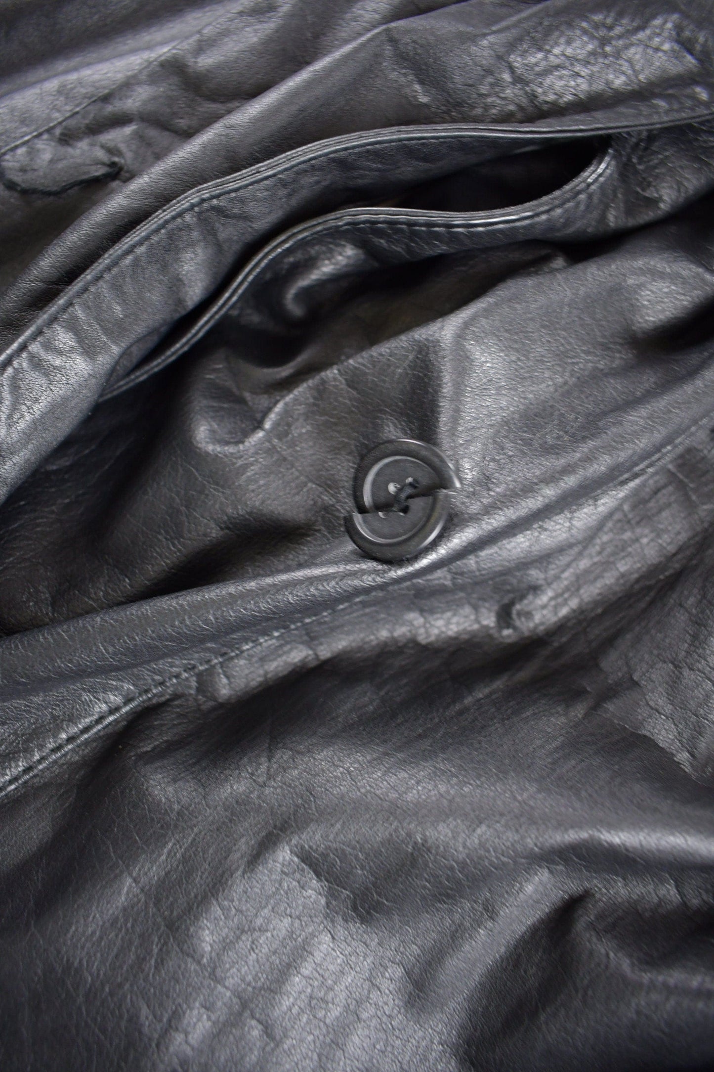 Vintage 1990s Pelle Studio Leather Trench Coat Men's Small from propervintagecanada