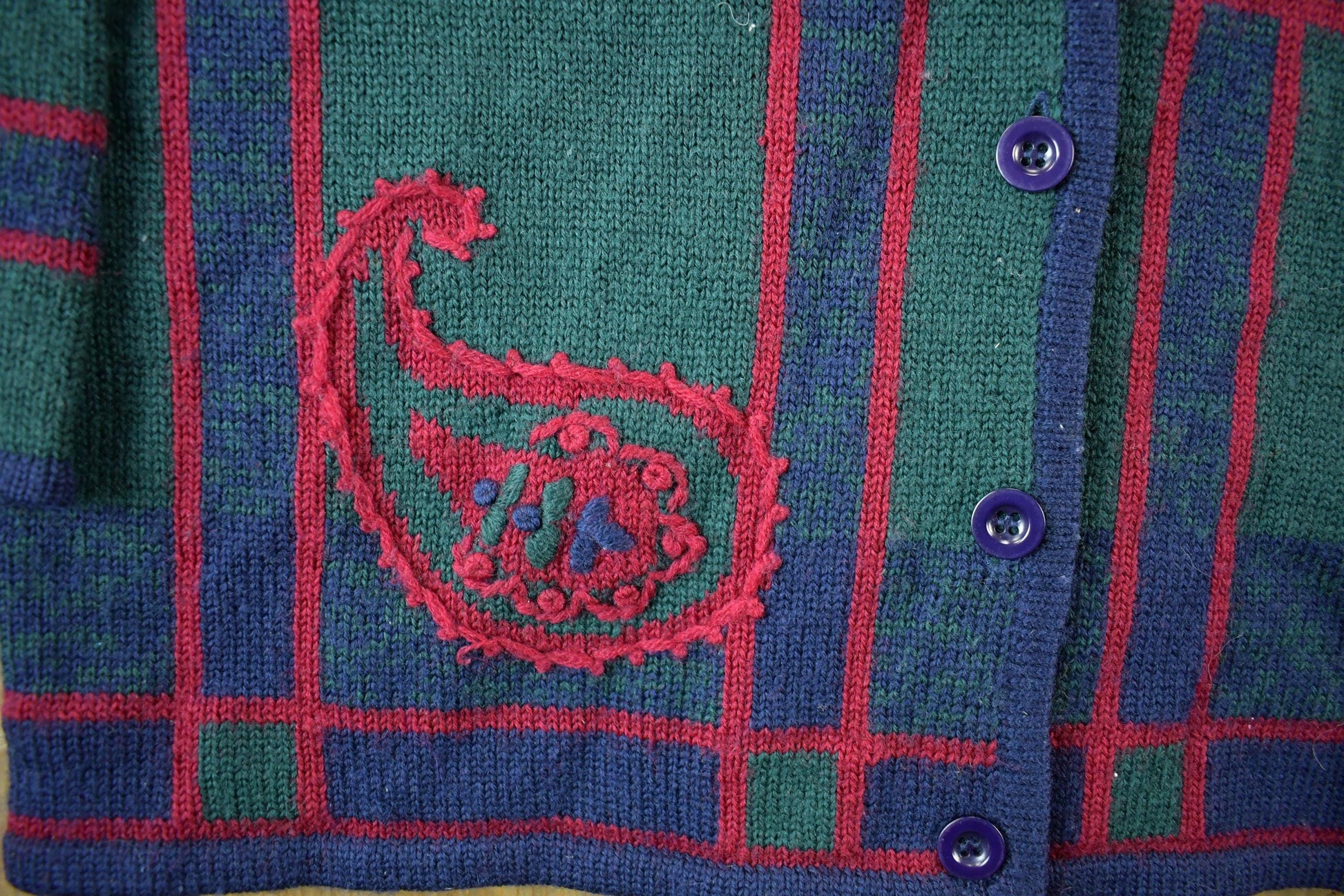 Vintage 1990s Pendleton 100% Wool Knitted Cardigan Women's Large from propervintagecanada