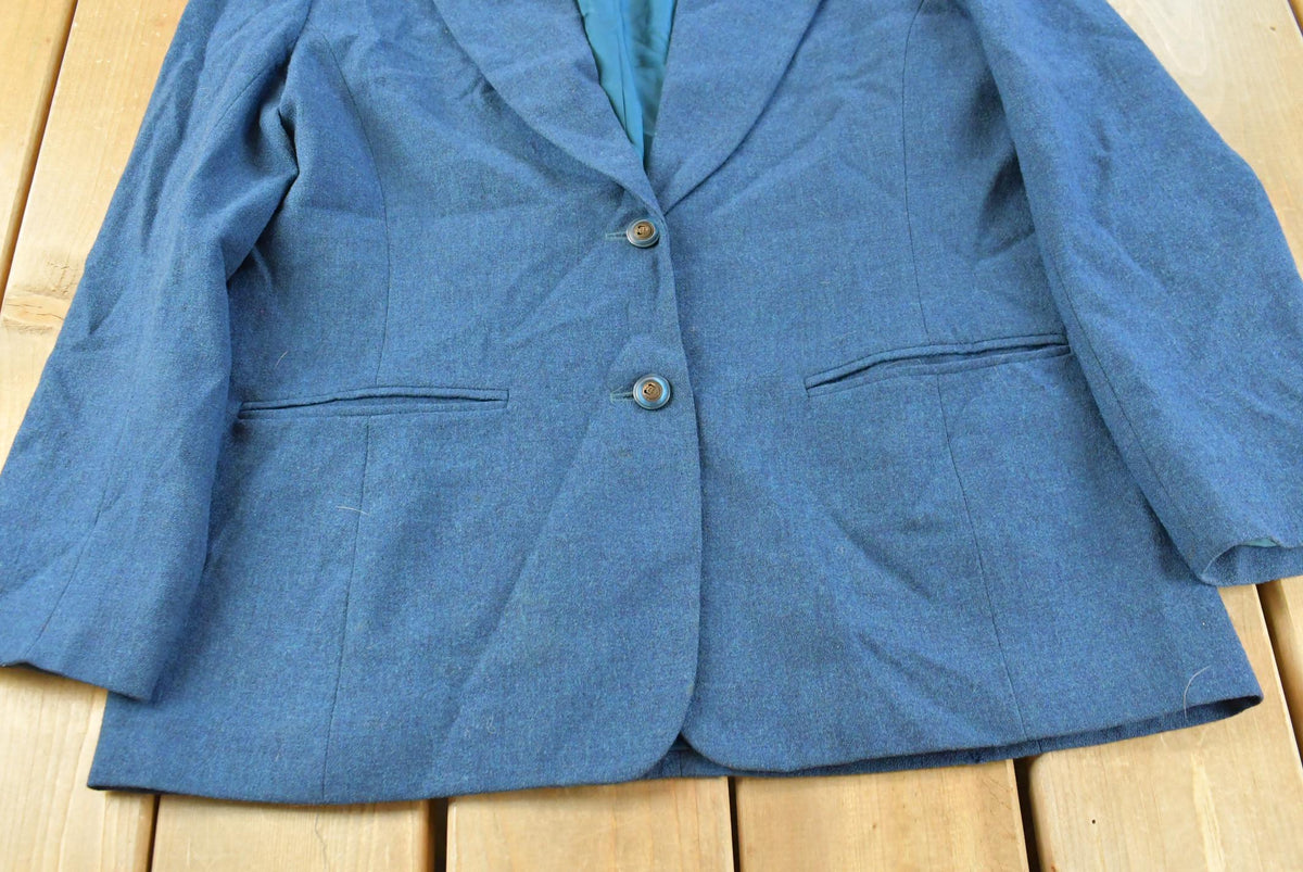 Vintage 1990s Pendleton Plaid Button Up Blazer Women's L from propervintagecanada