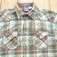 Vintage 1990s Pendleton Plaid Button Up Board Shirt Men's XL from propervintagecanada