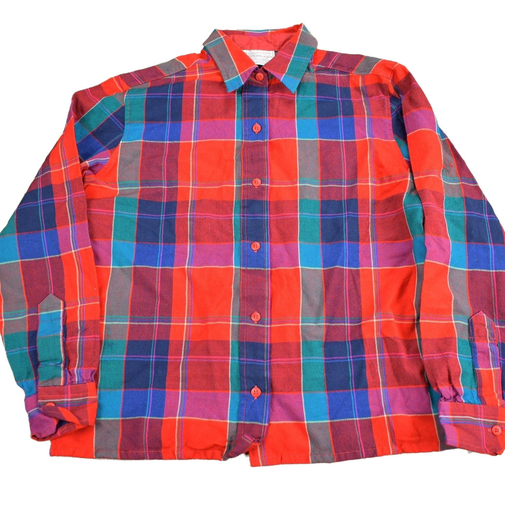 Vintage 1990s Pendleton Plaid Button Up Shirt Men's Small from propervintagecanada