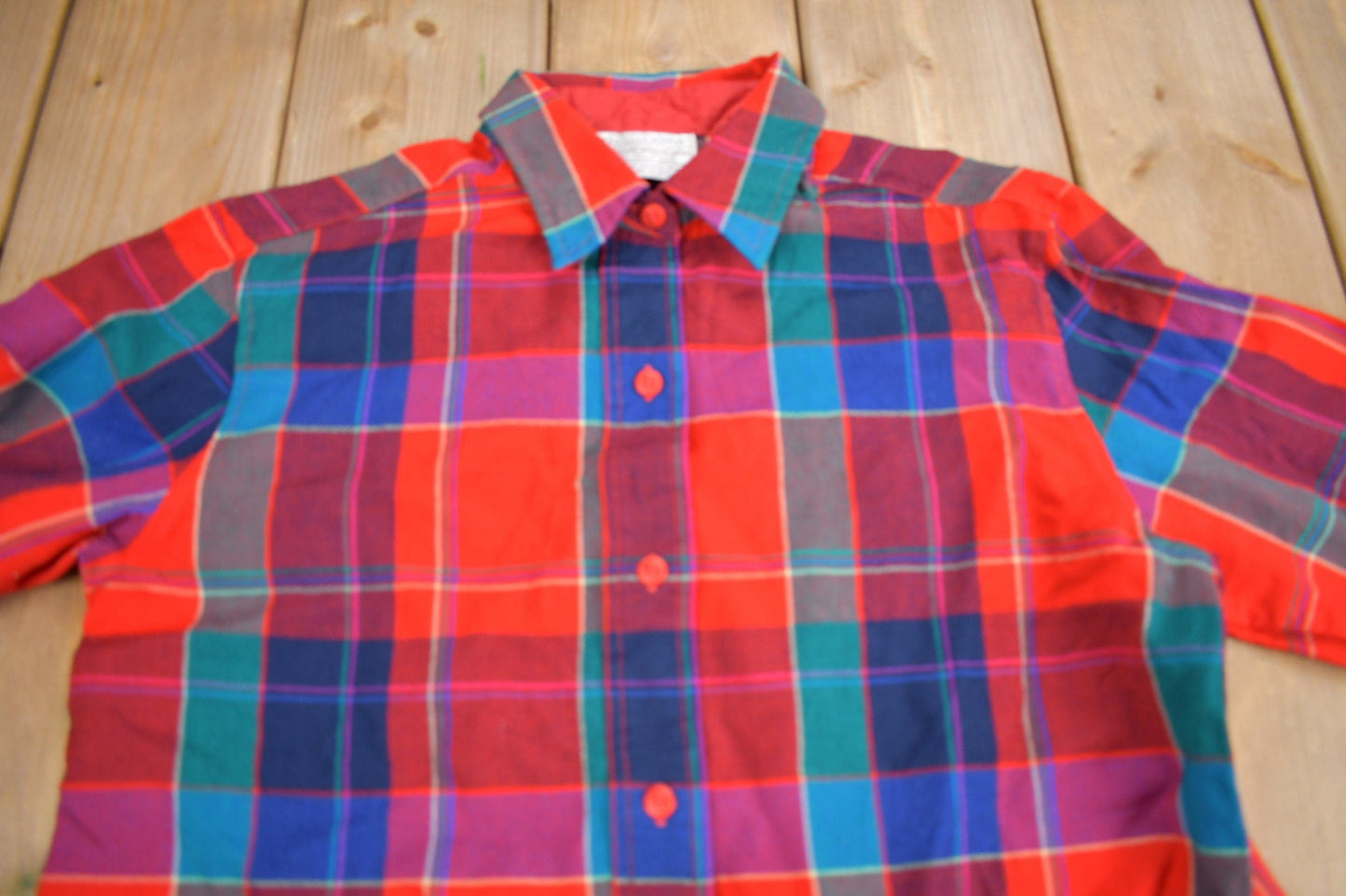 Vintage 1990s Pendleton Plaid Button Up Shirt Men's Small from propervintagecanada