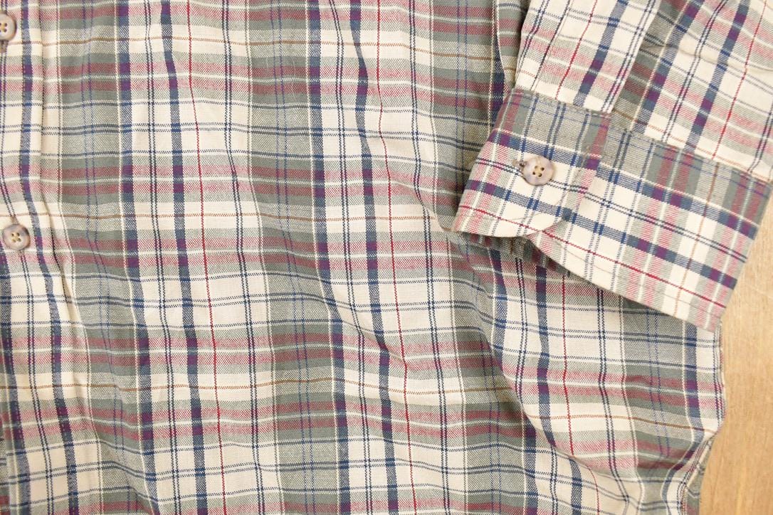 Vintage 1990s Pendleton Plaid Wool Button Up Shirt Men's XL from propervintagecanada