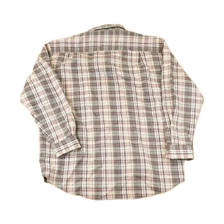 Vintage 1990s Pendleton Plaid Wool Button Up Shirt Men's XL from propervintagecanada