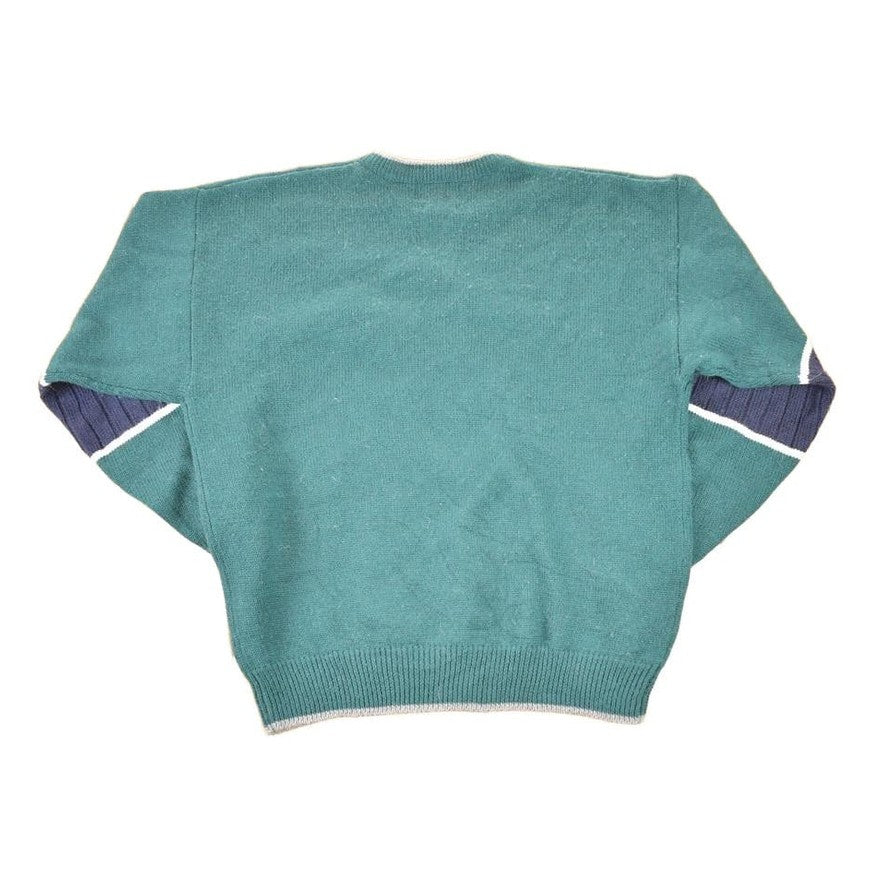 Vintage 1990s Pendleton Snowflake Wool Cable Knit Crewneck Sweater Men's L from propervintagecanada