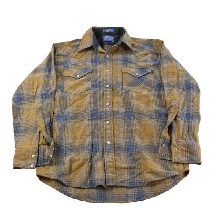 Vintage 1990s Pendleton Wool Flannel Button Up Canyon Shirt Men's M from propervintagecanada