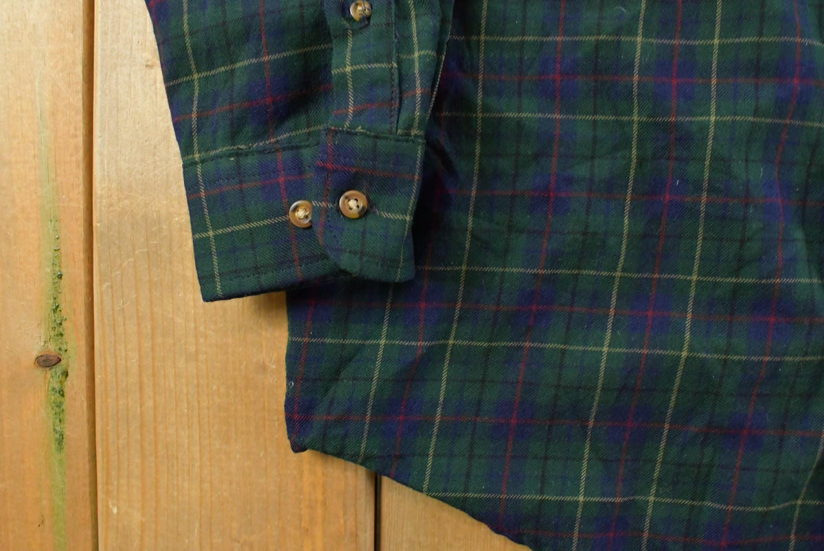 Vintage 1990s Pendleton Wool Flannel Button Up Shirt Men's Large Long from propervintagecanada