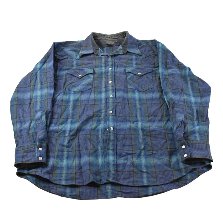 Vintage 1990s Pendleton Wool Flannel Canyon Shirt Men's 2XL from propervintagecanada