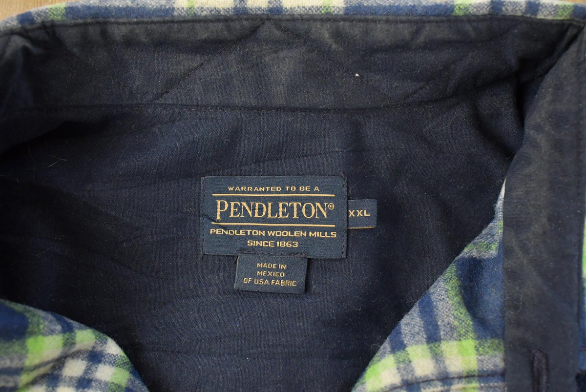 Vintage 1990s Pendleton Wool Flannel Shirt Men's 2XL from propervintagecanada