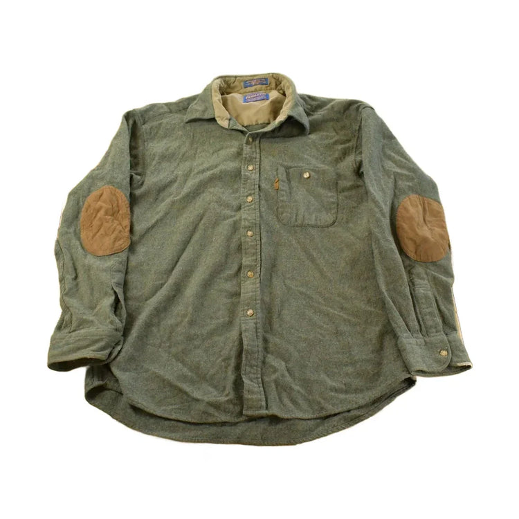 Vintage 1990s Pendleton Wool Flannel Trail Shirt Men's Large from propervintagecanada