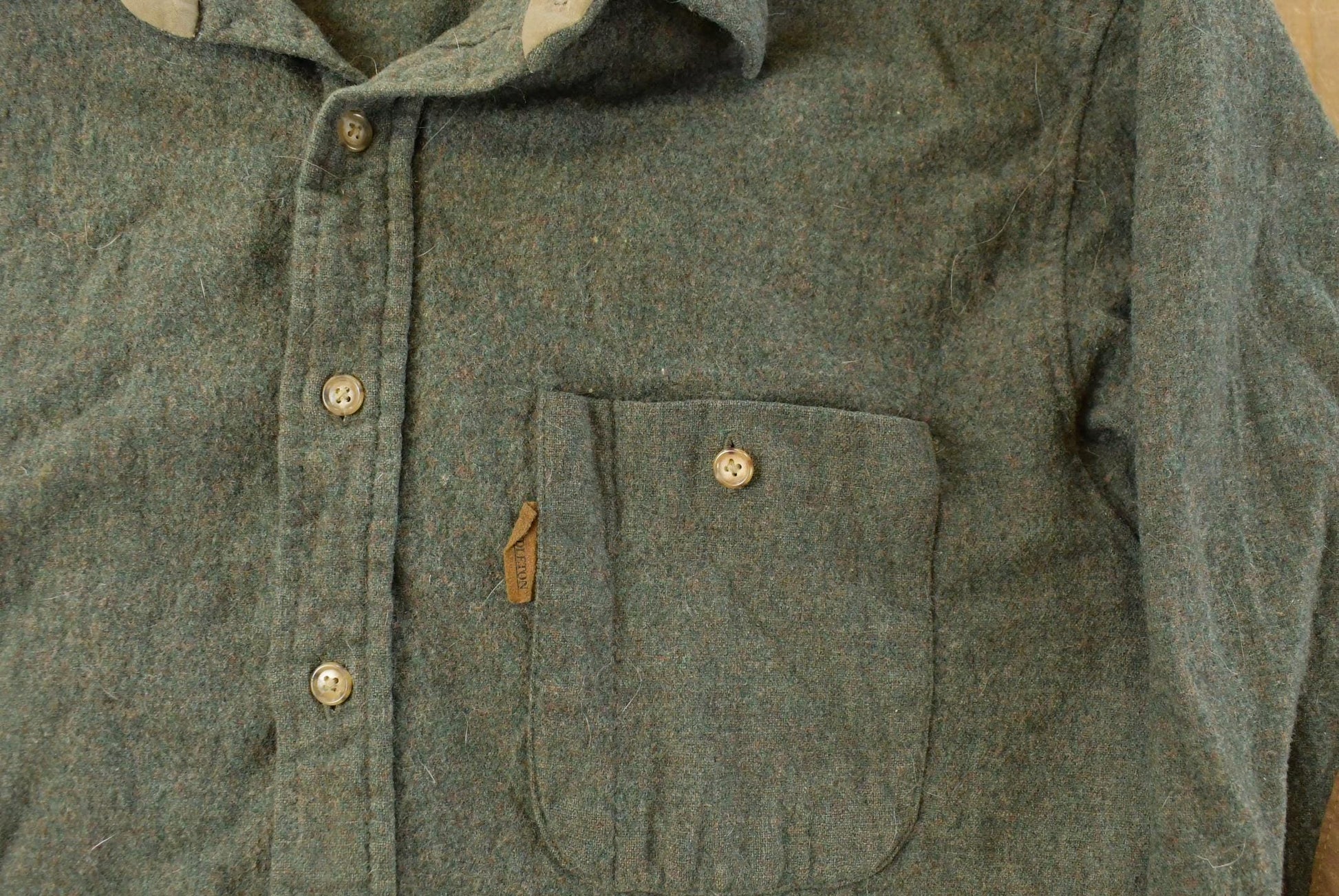 Vintage 1990s Pendleton Wool Flannel Trail Shirt Men's Large from propervintagecanada