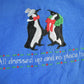 Vintage 1990s Penguins Embroidered Cute Sweatshirt Men's Large from propervintagecanada