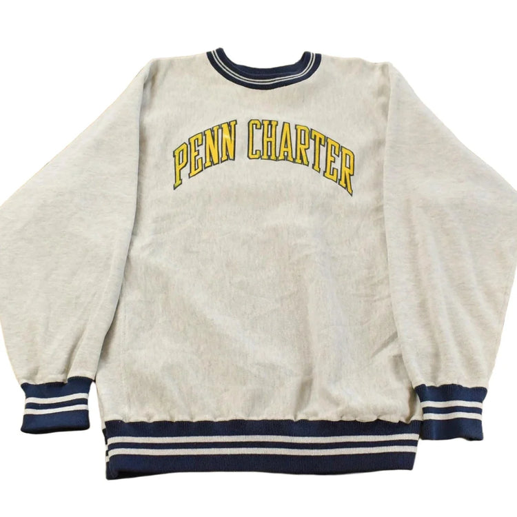 Vintage 1990s Penn Charter Champion Reverse Weave Crewneck Sweatshirt Men's XL from propervintagecanada