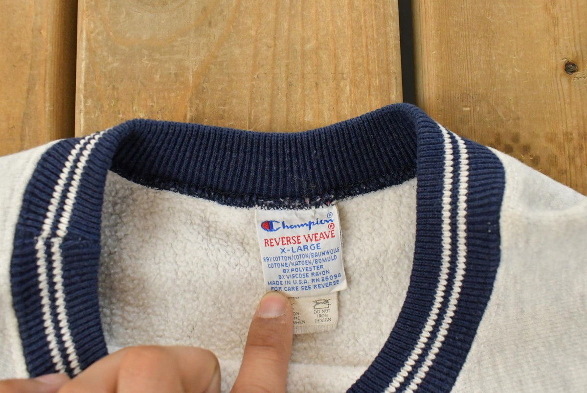 Vintage 1990s Penn Charter Champion Reverse Weave Crewneck Sweatshirt Men's XL from propervintagecanada