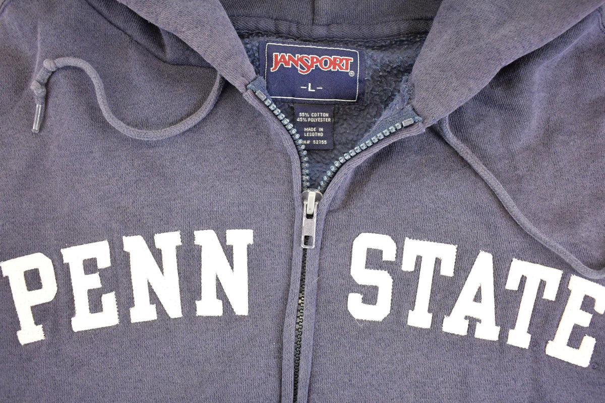 Vintage 1990s Penn State Jansport Full Zip Hoodie Sweatshirt Men's L from propervintagecanada